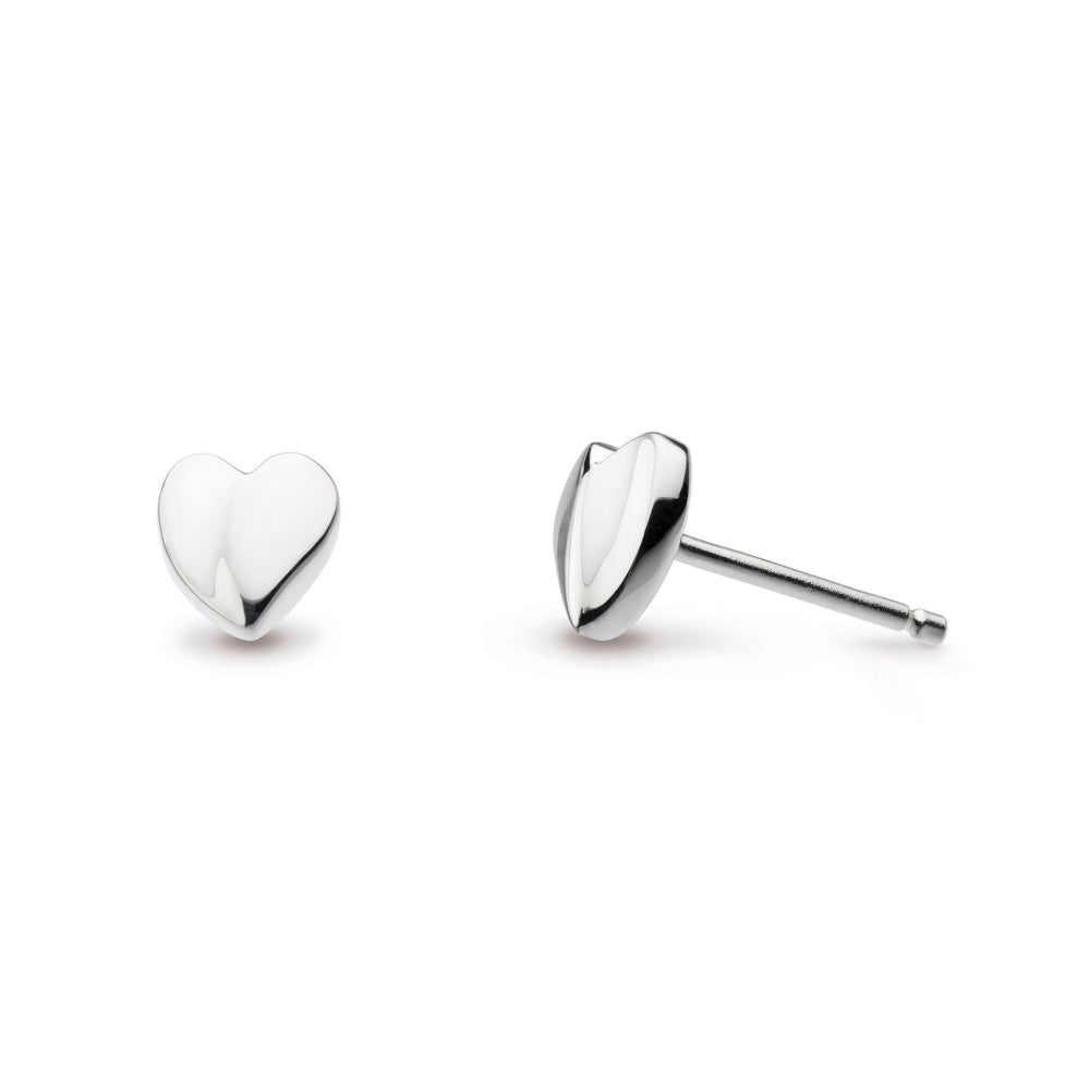 Kit Heath Silver Miniatures Sweet Heart Stud Earrings