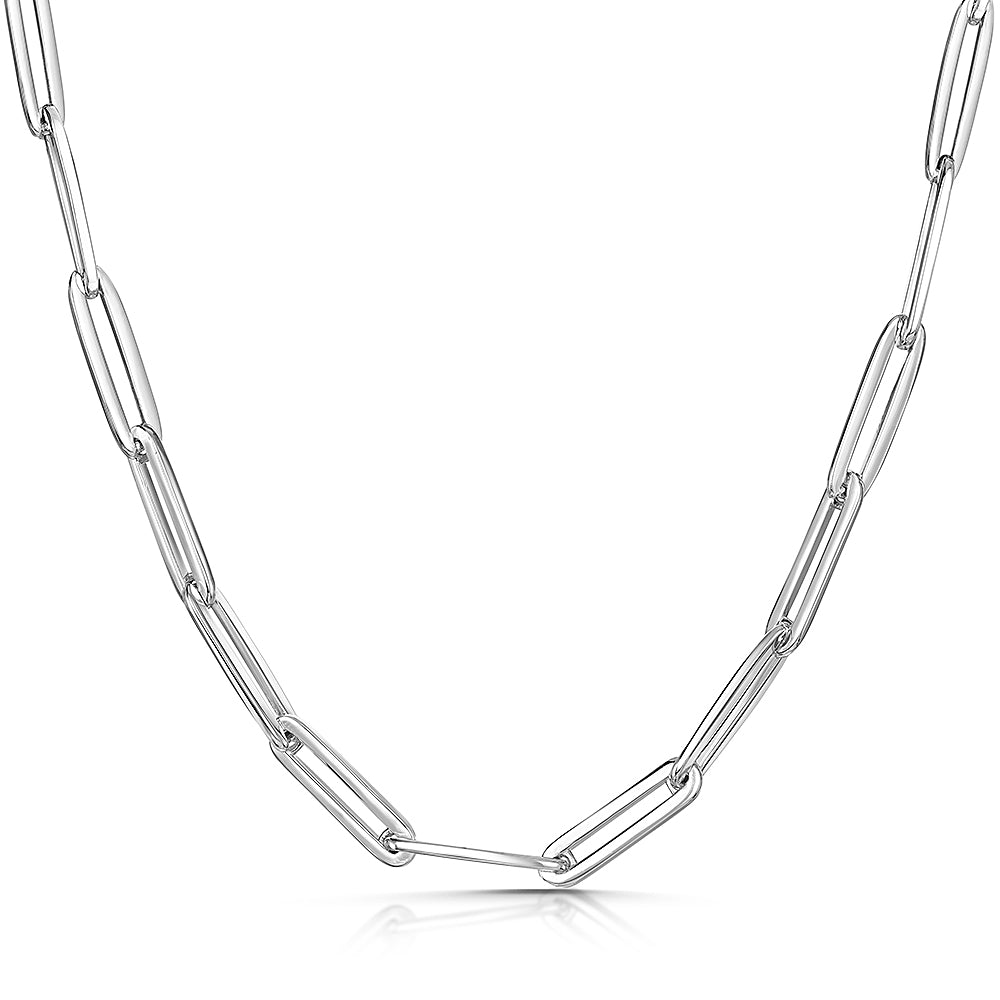 Jools Sterling Silver Paperlink Full Necklace