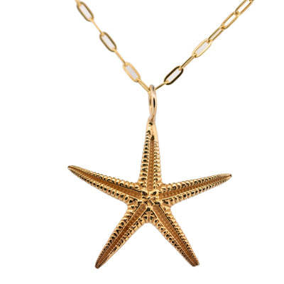 Dainty London 9ct Gold Starfish Necklace