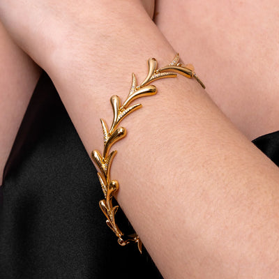 Lucy Q Sycamore Gold Vermeil White Topaz Bracelet