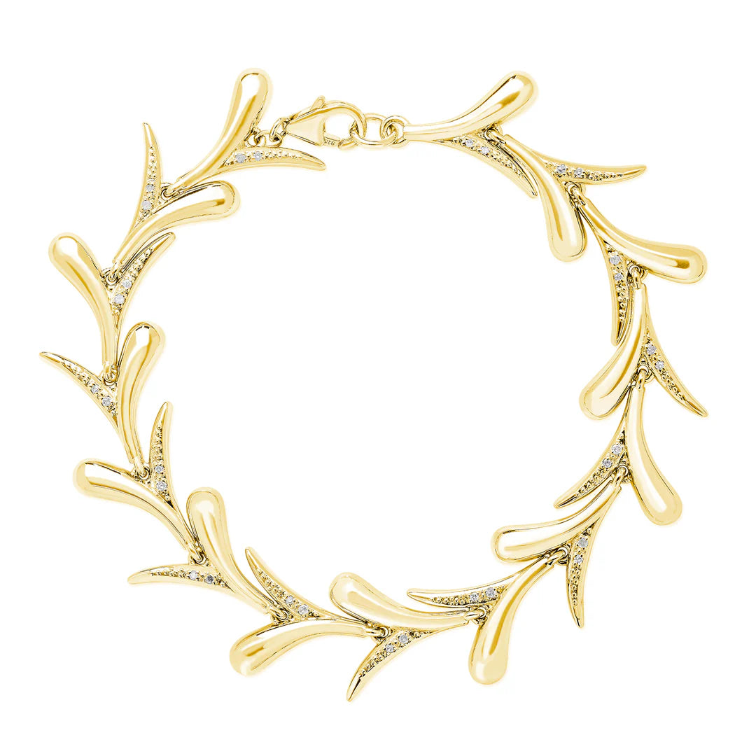 Lucy Q Sycamore Gold Vermeil White Topaz Bracelet