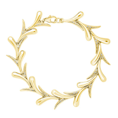Lucy Q Sycamore Gold Vermeil White Topaz Bracelet