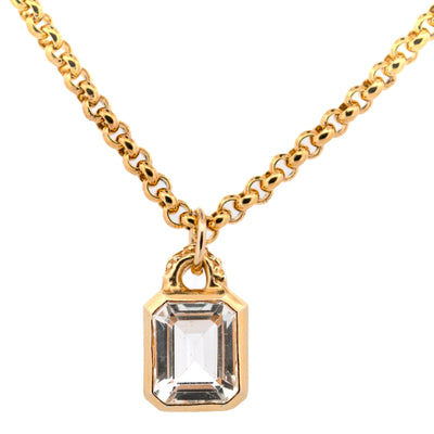 London Dainty Maxi Gold Merrow Necklace