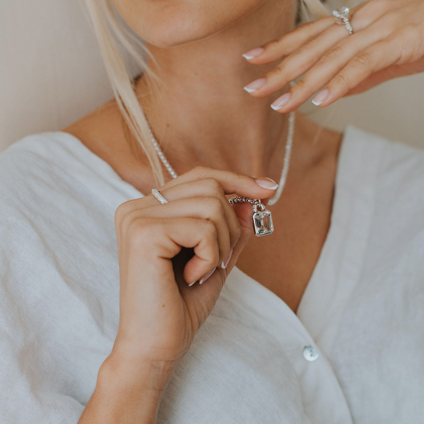 Dainty London Maxi Silver Merrow Necklace