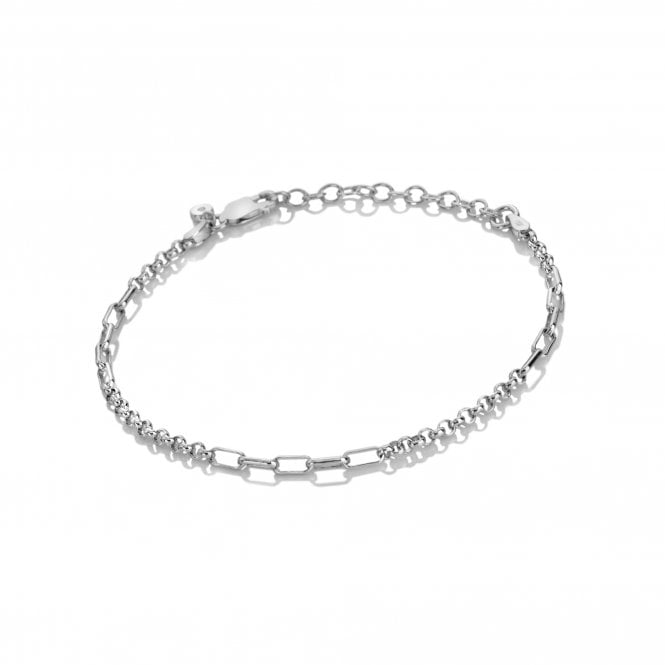 Hot Diamonds Sterling Silver Multilink Bracelet