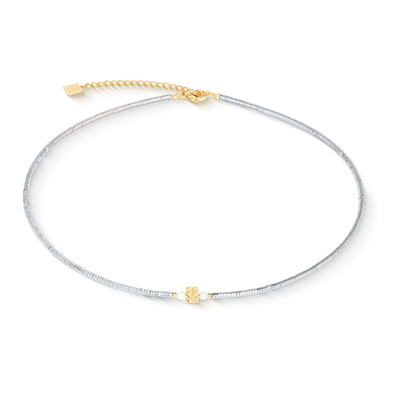 Coeur De Lion Edge & Grace Silver Gold Necklace