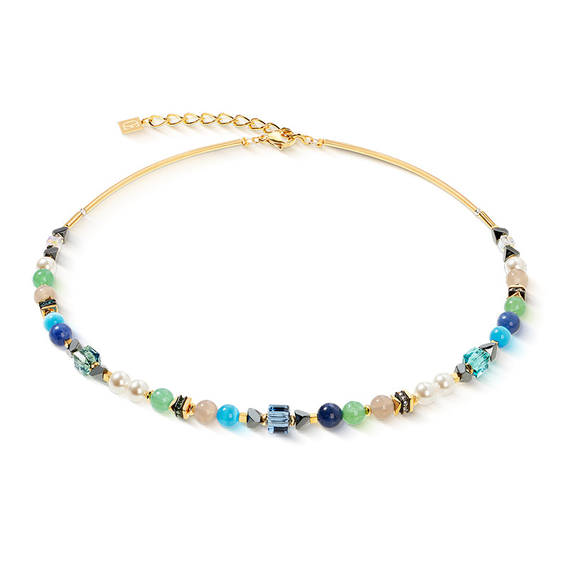 Coeur De Lion Precious Shape Green Turquoise Mix Necklace