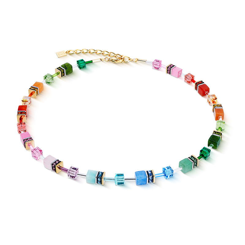 Coeur De Lion GeoCUBE® Iconic Precious Rainbow Necklace