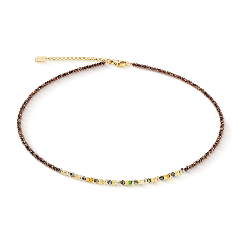 Coeur De Lion Golden Whisper Brown Olive Necklace