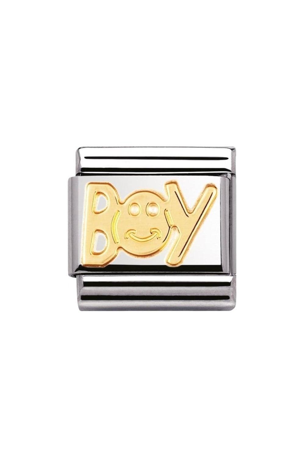 Nomination Classic Gold Boy Charm - Rococo Jewellery
