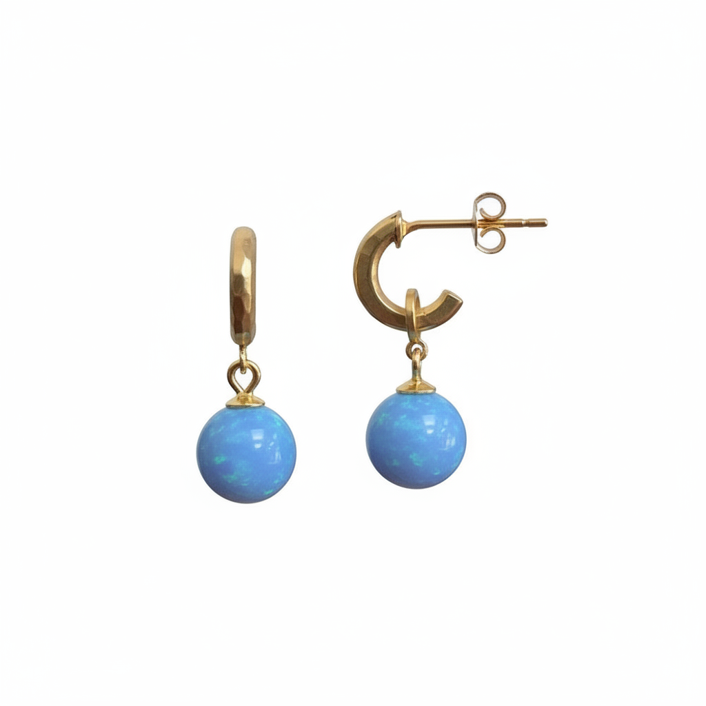 Yaron Morhaim Gold and Opal Earrings