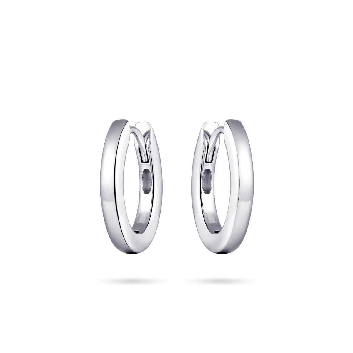 Sterling Silver 1.5cm Oval Hoop Earrings