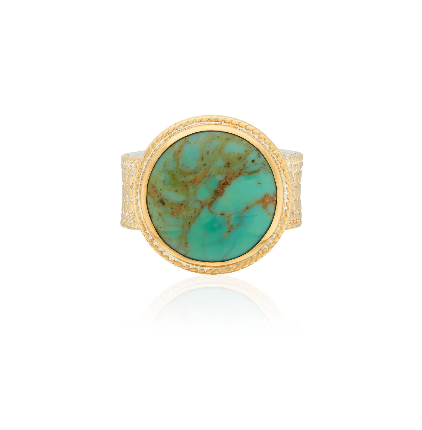 Anna Beck Gold Turquoise Cocktail Ring