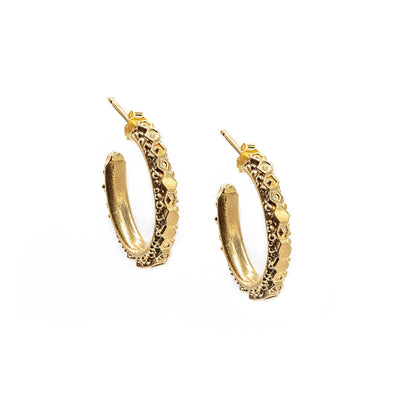Dainty London Hebe Hoop Earrings - Rococo Jewellery