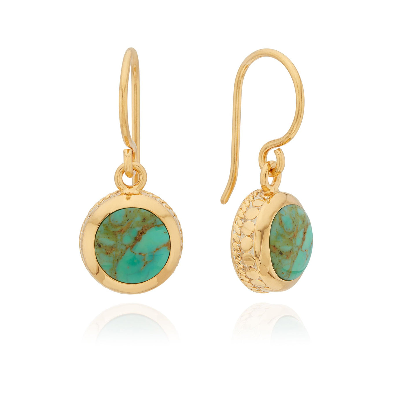 Anna Beck Gold Turquoise Drop Earrings