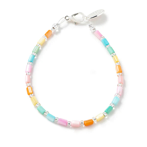 Carrie Elspeth Pastel Rainbow Seashell Bracelet