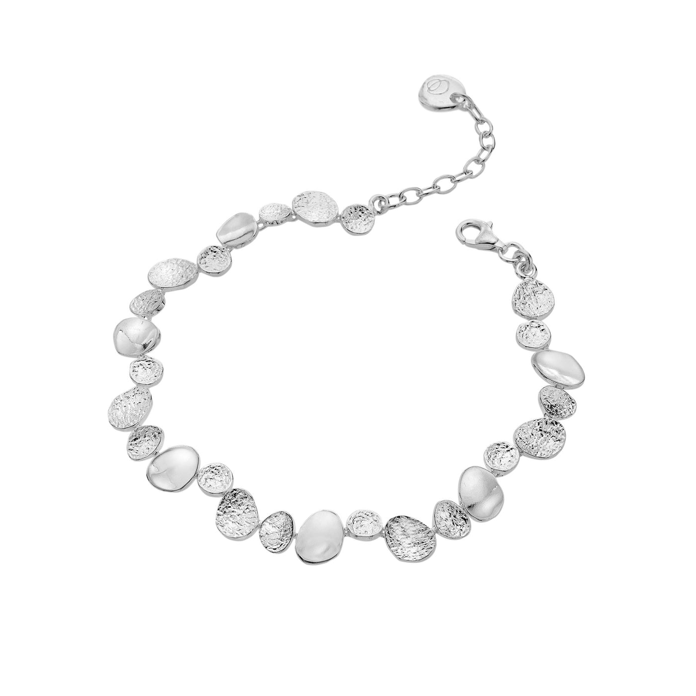 Sea Gems Sterling Silver Coastal Pebbles Bracelet