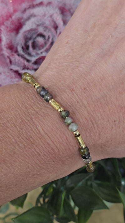 Lavan Gold Mixed Tourmaline Bracelet
