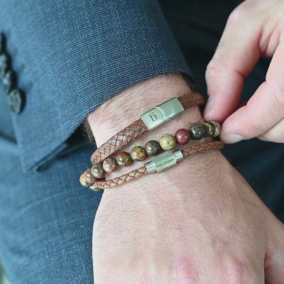 Cherry Creek Jasper Gemstone Beaded Bracelet