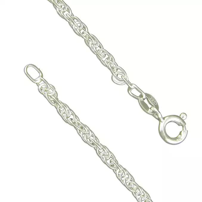 Sterling Silver 66cm Medium Prince of Wales Chain