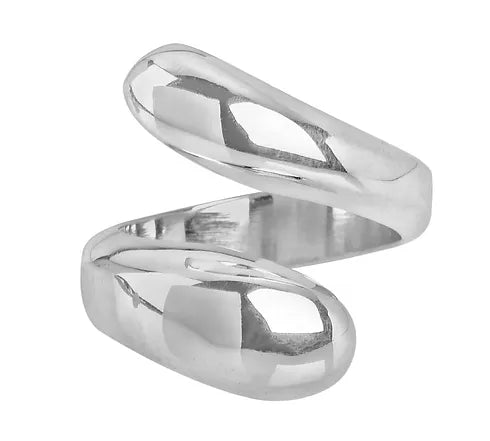 Sterling Silver Overlap Ring