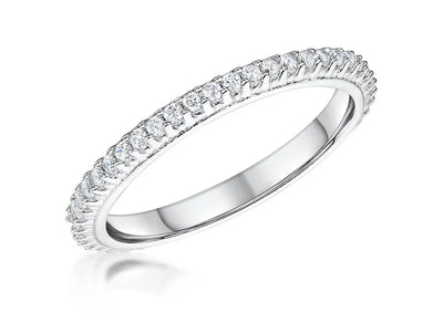 Jools Sterling Silver Cubic Zirconia Full Eternity Ring