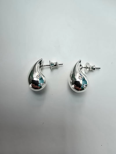 Sterling Silver Small Droplet Stud Earrings