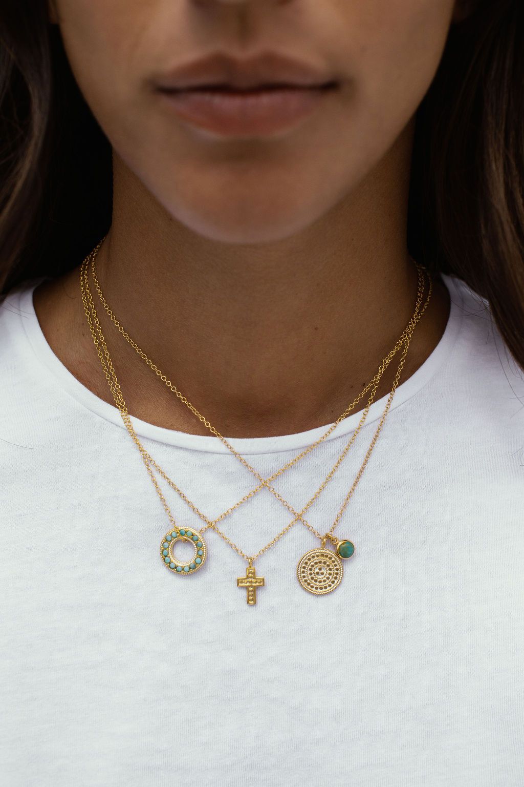 Anna Beck Dotted Cross Necklace