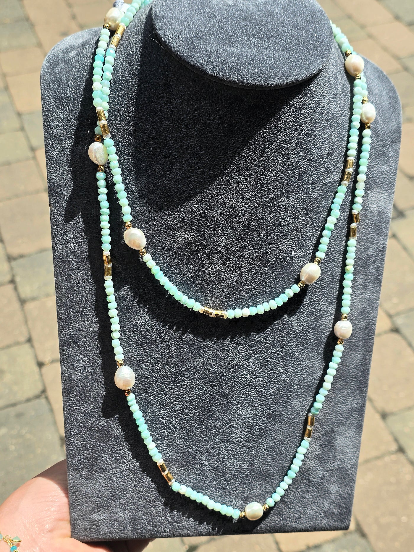 Yaron Morhaim Long Peruvian Opal Necklace
