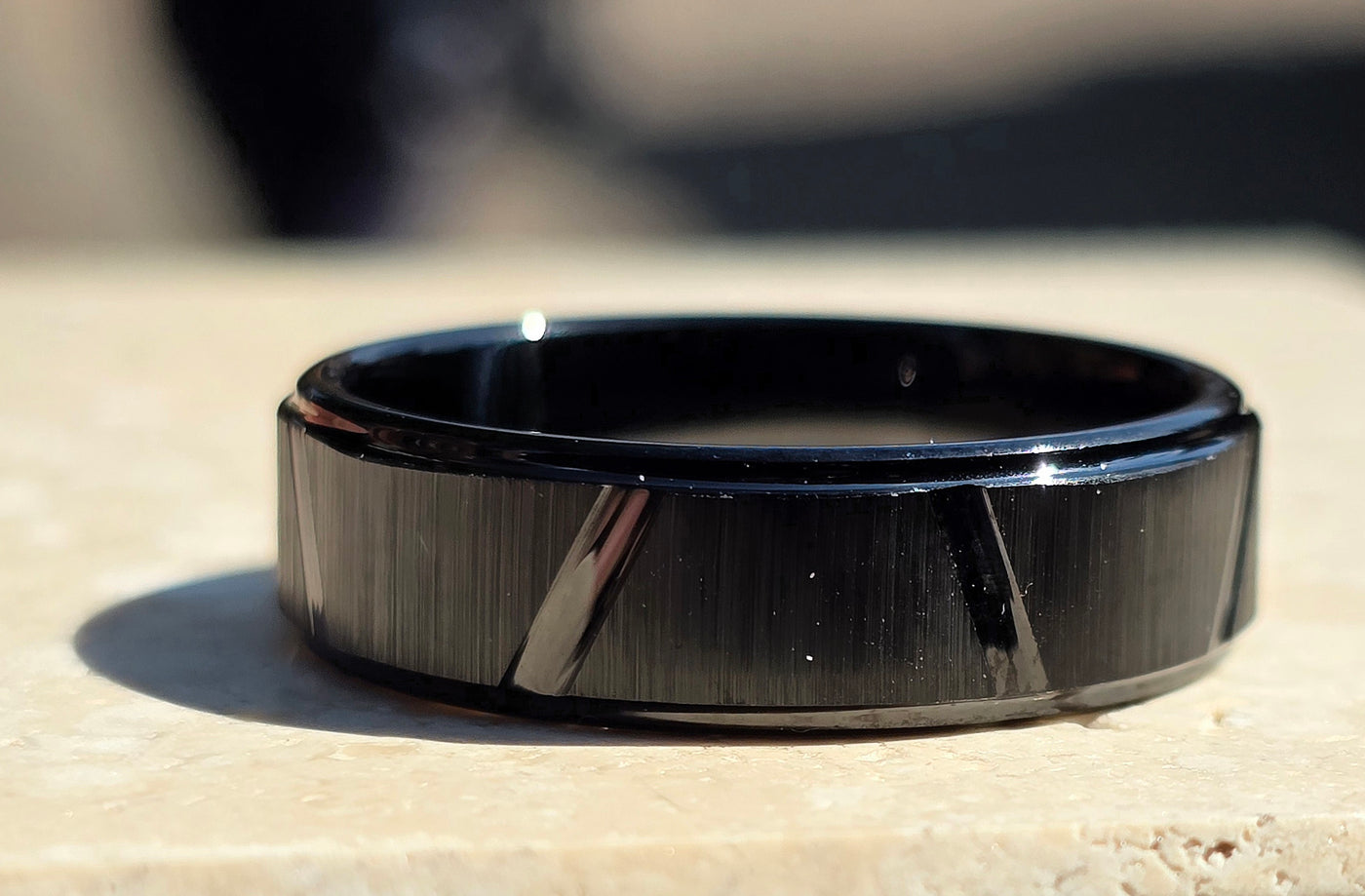 Tungsten Carbide Black Matte Ring