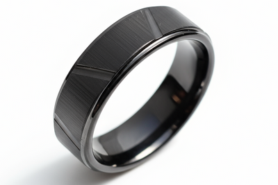 Tungsten Carbide Black Matte Ring