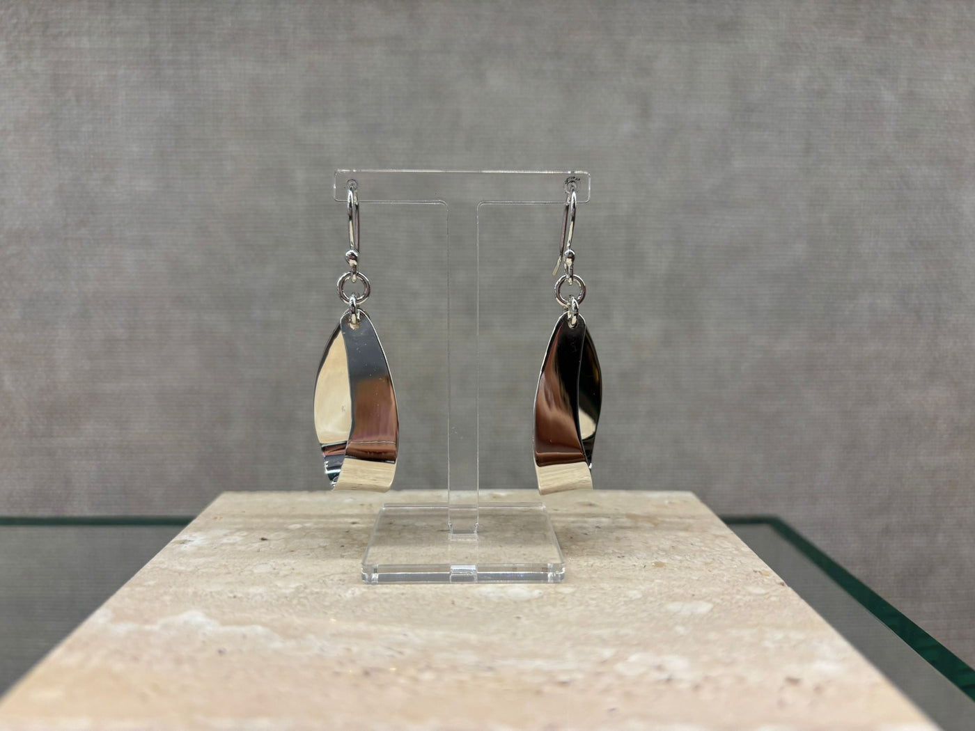 Sterling Silver  Loop Drop Earrings