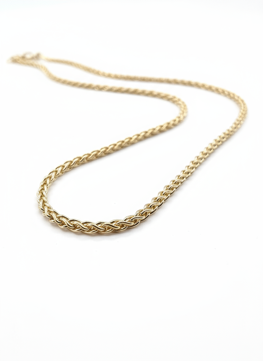 18ct Yellow Gold Spiga Chain Necklace