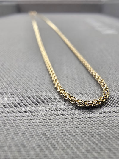 18ct Yellow Gold Spiga Chain Necklace