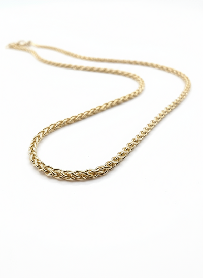 18ct Yellow Gold Spiga Chain Necklace