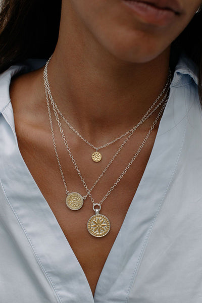 Anna Beck Classic Reversible Disc Pendant Necklace
