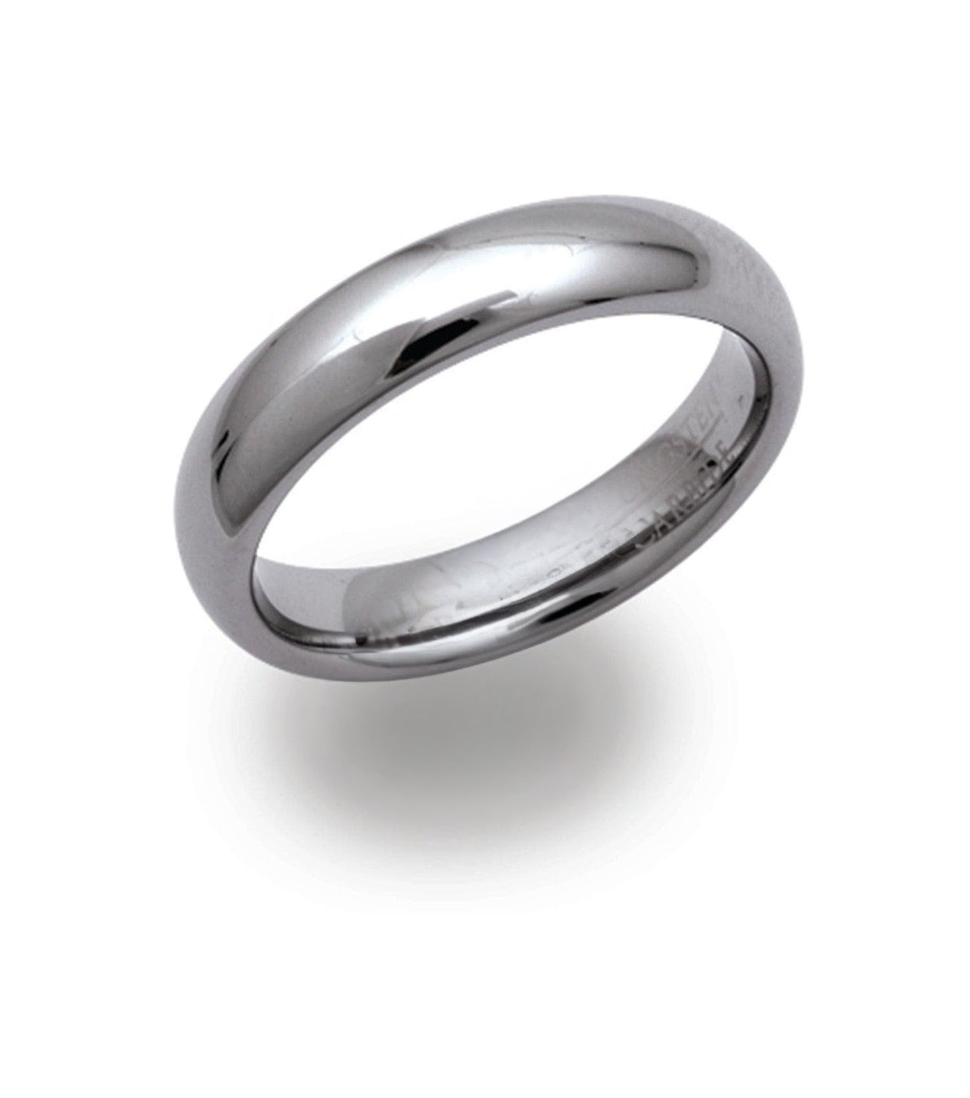 5mm Tungsten D Shaped Band Ring