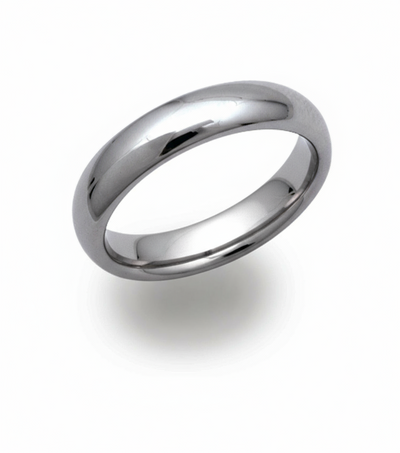 5mm Tungsten D Shaped Band Ring