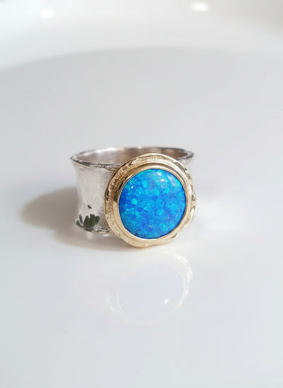 Yaron Morhaim 9ct Gold Opal Ring