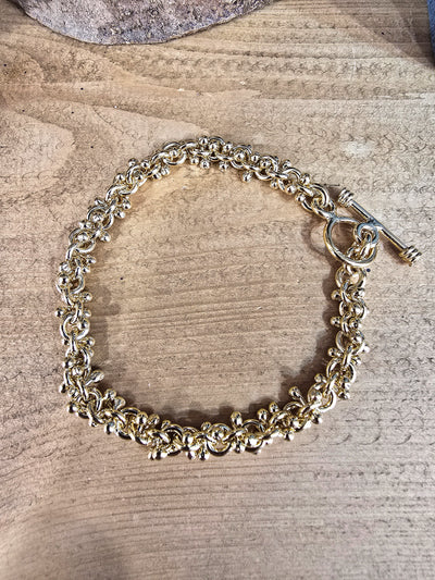 Gold Vermeil Cluster Ball Bracelet