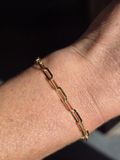 Paperclip Chain Bracelet - Sterling Silver