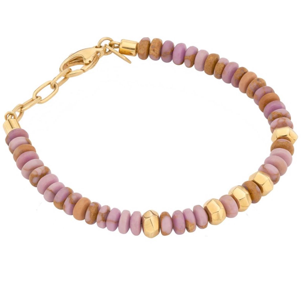 Anna Beck Jacaranda Gold Purple Beaded Bracelet