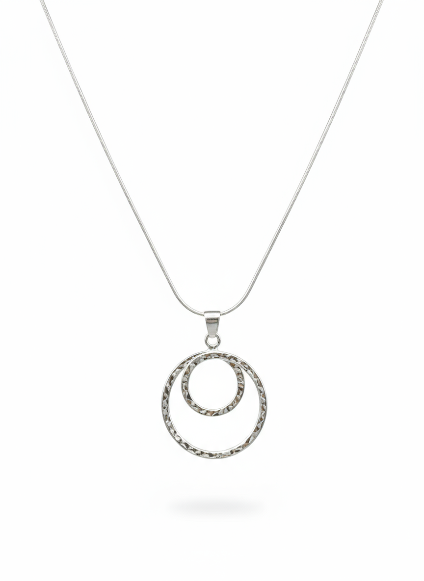 Sterling Silver Everlasting Circles Pendant
