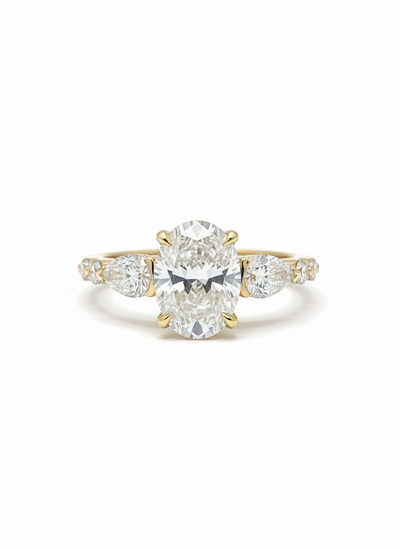 18ct Yellow Gold 6-stone Lab Grown Diamond Ring