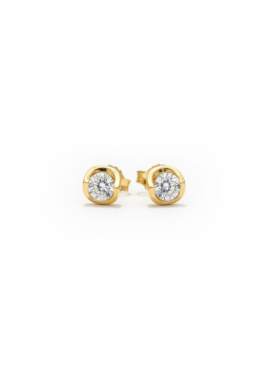 9ct Yellow Gold 0.40ct Lab Grown Diamond Stud Earrings