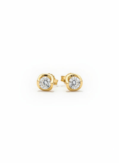 9ct Yellow Gold 0.40ct Lab Grown Diamond Stud Earrings