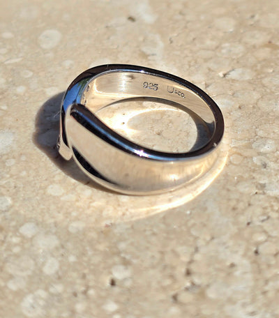 Unique & Co Sterling Silver Cubic Zirconia Ring