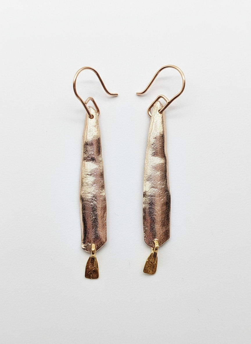 Sterling Silver Organic Drop Earrings
