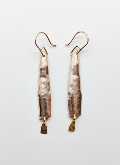 Sterling Silver Organic Drop Earrings