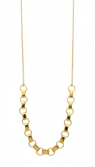 Gold Vermeil Half Chain Link Necklace